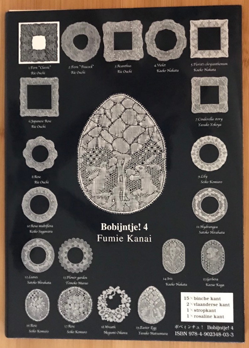 4 at 49.50 by Fumie Kanai Advanced Lace Patterns in Binche Torchon and more 3 at 49.50 /& Bobijntje Bobbin Lace Books Bobijntje Flanders