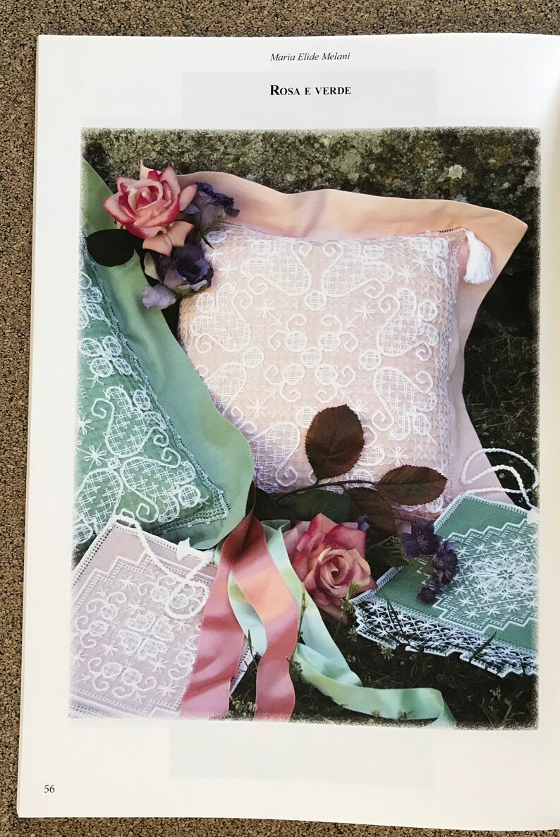 Deruta Sfilato Due Idee Needle Lace Book 30.00 by Maria Elide Melani Wonderful needlelace book written in Italian Schemi Ricami
