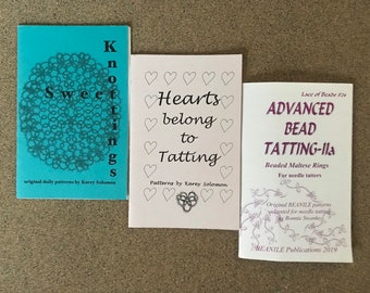 Tatting Books 7.00-8.50- Sweet Knottings or Hearts pertenecen a Tatting de Karey Solomon o Advanced Bead Tatting - 11a de BEANILE Publications