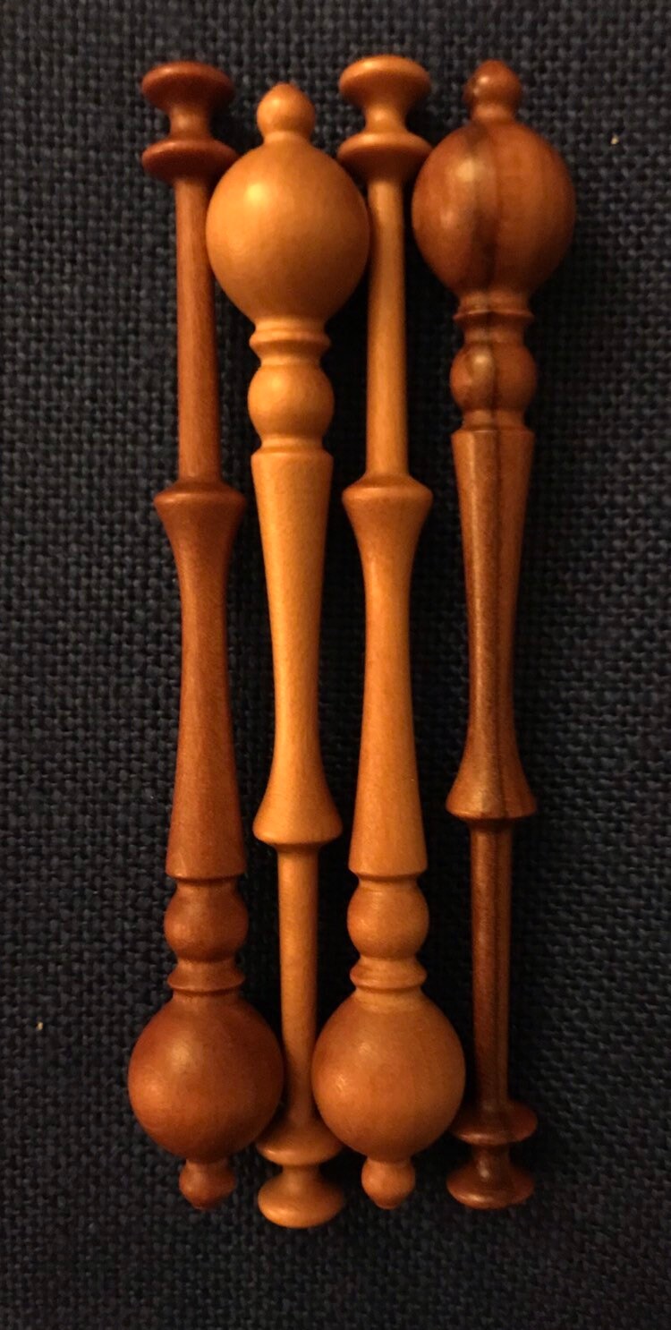 Bobbin Lace Bobbins by the Dozen Old Dutch Style in Pear Etsy