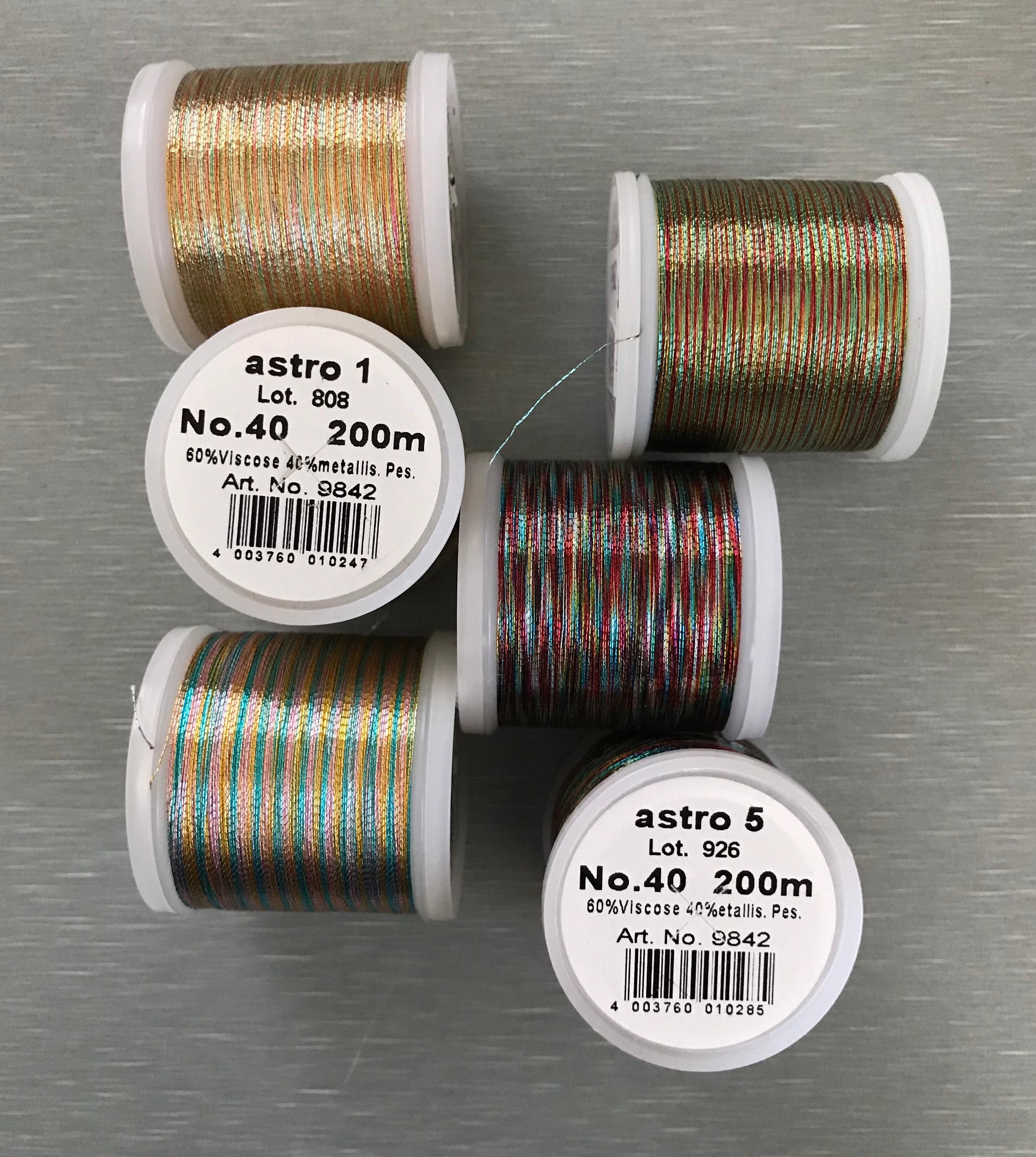 Metallic Bobbin Lace /embroidery Thread 5.50 Each -madeira Metallic No ...