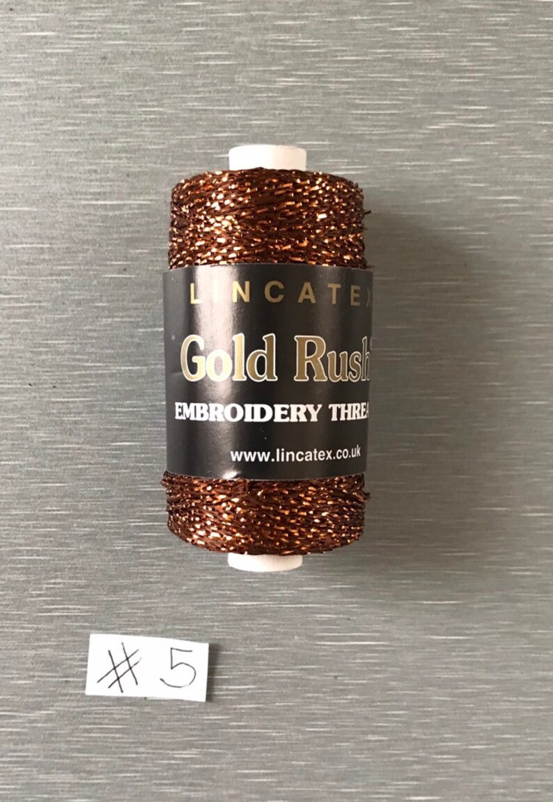 Metallic Bobbin Lace Thread Gold Rush Embroidery Thread 100 Etsy