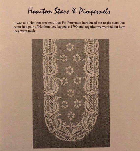 Bobbin Lace Booklets By Alexandra Stillwell 750 Ea A Flower In Raised Honiton Fuchsia In Honiton Relief Honiton Stars - 