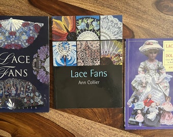 Bobbin Lace Books 25.00-32.50 each by Ann Collier - Lace Fans Various Laces or Lace for Dolls & Dolls' Houses has 45 Patterns