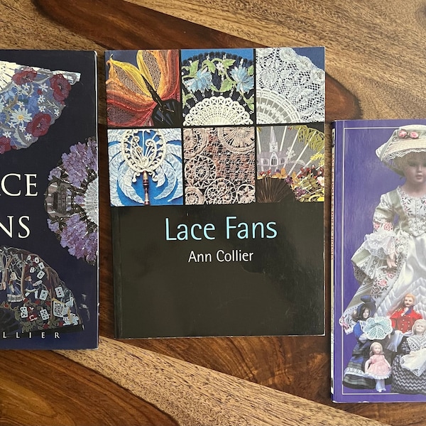 Bobbin Lace Books 25.00-32.50 each by Ann Collier - Lace Fans Various Laces or Lace for Dolls & Dolls' Houses has 45 Patterns