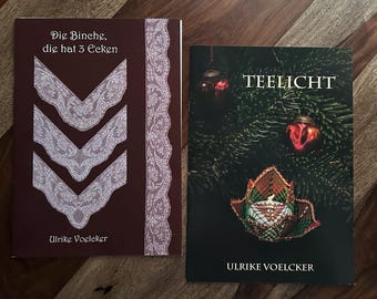 Bobbin Lace Booklets 17.50-24.50ea - Ulrike Voelcker- Die Binche 24.50 3 Binche Patterns or Teelicht 17.50- both for 41.50