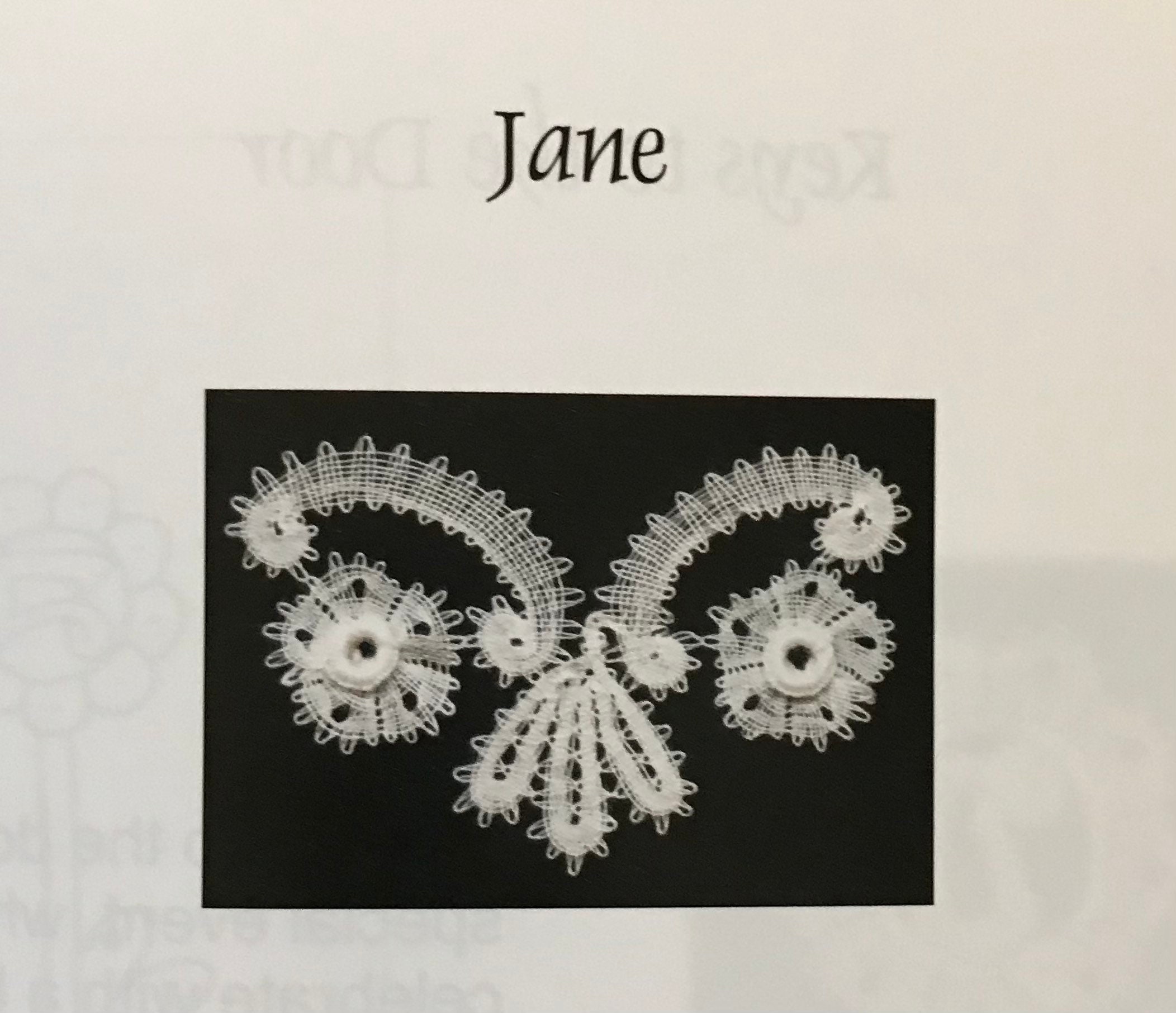 Bobbin Lace Book Rosaline Perle by Judith Cordell - Great
