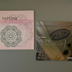 Tatting Books 32.00 ea by Iris Niebach - Fantasia 1 - 12 patterns or Fantasia 2 - 11 patterns - Doilies, Hexagons, Squares and edgings