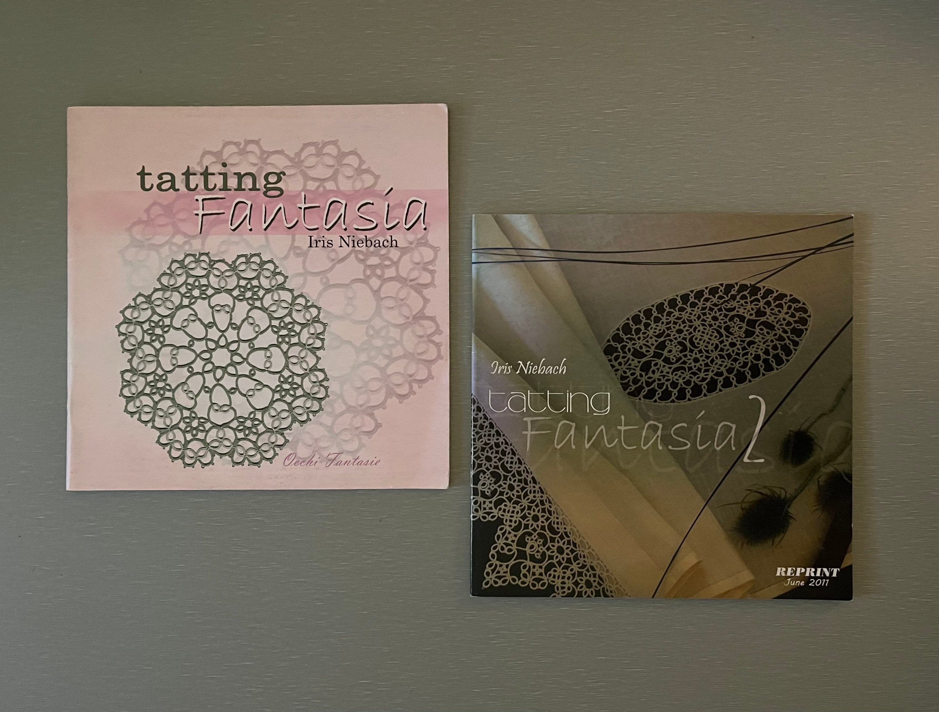 Tatting Books 36.50 ea by Iris Niebach - Fantasia 1 - 12 patterns or Fantasia 2 - 11 patterns - Doilies, Hexagons, Squares and edgings