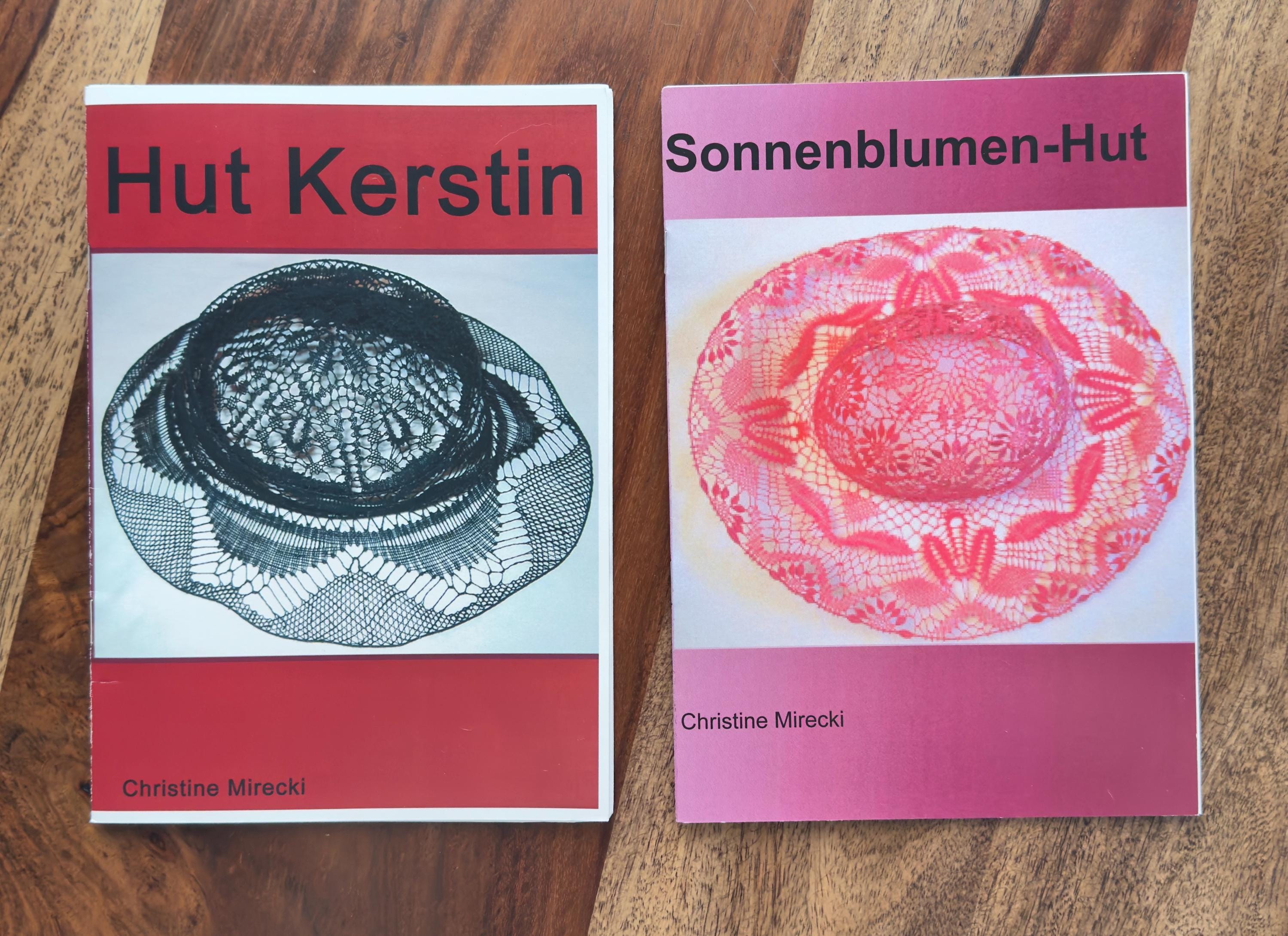 Hat Bobbin Lace booklet 14.50 by Christine Mirecki - Hut Kerstin or Sonnenblumen-Hut patterns no diagrams or instructions in German only