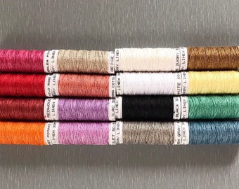 Linen Londonderry 50/3 Lace Threads for Bobbin lace - Color Chart 3.50/ea - Same as Goldshild 50/3 - 30 Meter spools