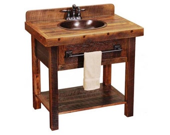 Rustic Bathroom Vanity Etsy