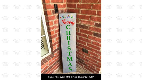 Download Free Merry Christmas Porch Sign Svg Christmas Porch Sign Svg Etsy SVG DXF Cut File