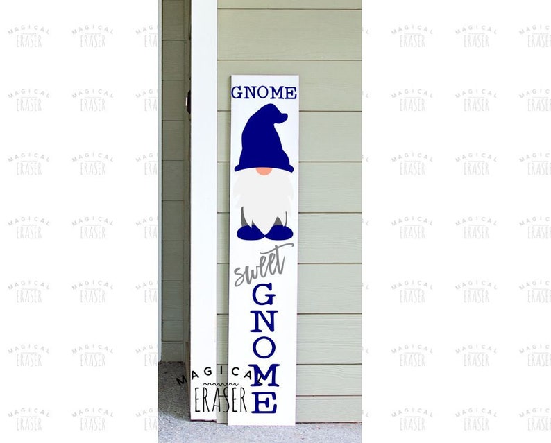 Download THREE Designs Gnome Sweet Gnome Porch Sign SVG Welcome | Etsy