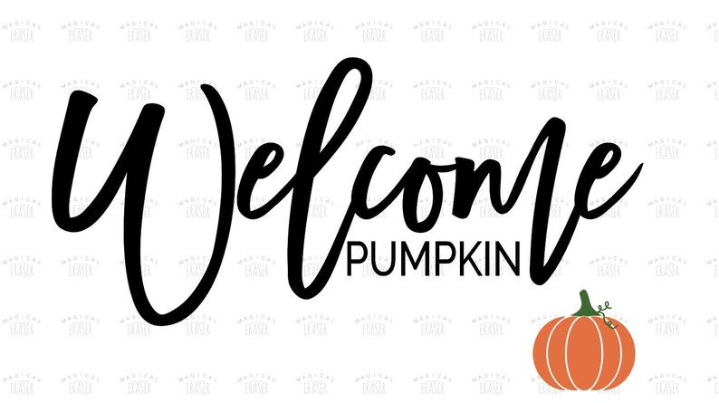 Porch Decor Welcome Pumpkin SVG Fall and Thanksgiving SVG