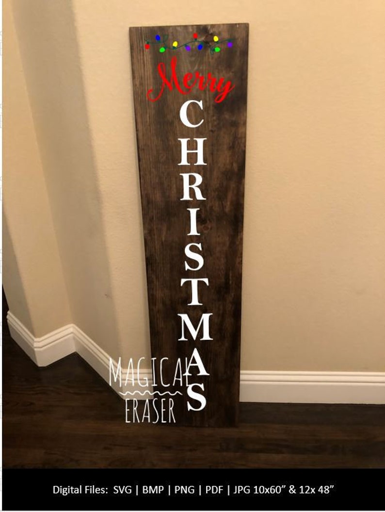 Download Merry Christmas Porch Sign SVG Christmas Porch Sign SVG | Etsy