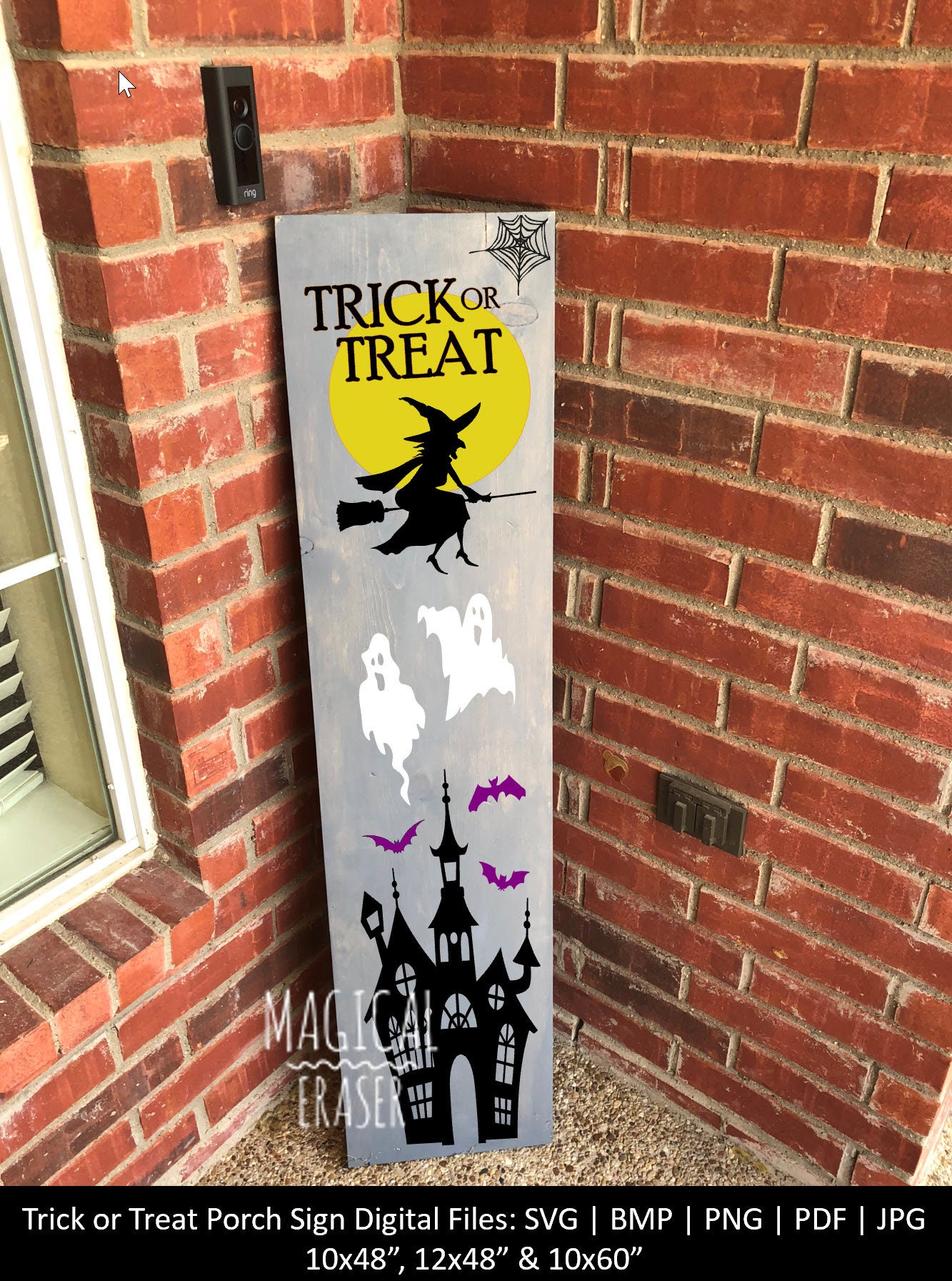 Halloween Porch Sign SVG Halloween Vertical SVG Etsy