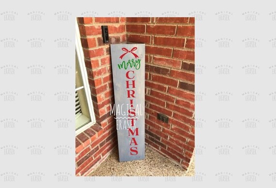 Download Free Merry Christmas Porch Sign Svg Designed For Two Porch Sign Etsy SVG DXF Cut File