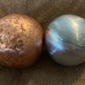 Pharaoh CAST Copper & Zinc Rough Spheres Approx. 1"