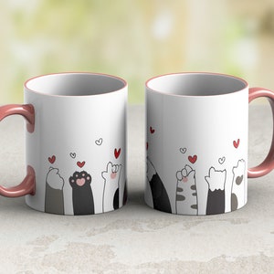 11 oz and 15 oz Coffee mug template Valentines mug wrap PNG sublimate designs