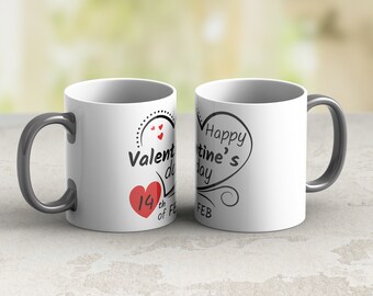 Valentinstag Mug Wrap PNG, Sublimationsdesign (digitaler Download)