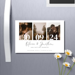 Save the date magnet photos wedding souvenir personalized magnets fridge invitation custom photo magnet wedding favor save the date picture