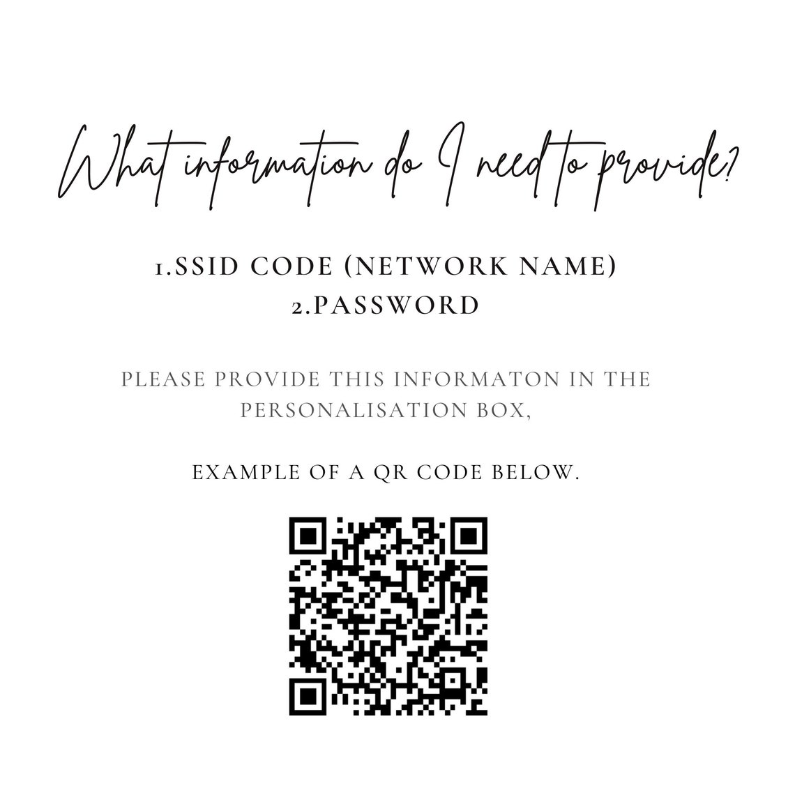 Wifi QR Code Print Wifi Print QR Code Print Guest Wifi QR Etsy UK