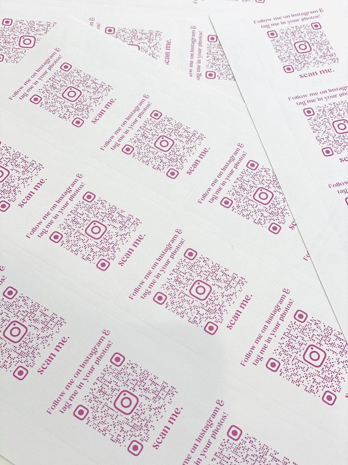 Instagram QR code stickers QR code stickers logo stickers Etsy