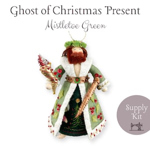 Ghost of Christmas Present Craft Kit / Ebenezer Ornament Series / Designer Larissa Holland of MmmCrafts