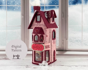Dickens Weihnachtsdorf The Bakery Filz PDF Pattern