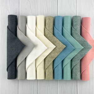 Scandinavian Winter Palette / Merino Wool Blend Felt Sheets size 6x9 and 9x12 / Felt Ornaments / DIY Gift Making