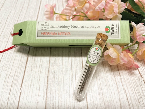 Tulip Japanese Beading and Leather Hand Needles