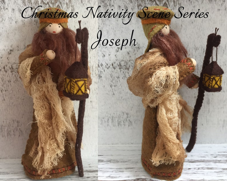 Christmas DIY Nativity Scene Joseph PDF Epattern / Felt image 0