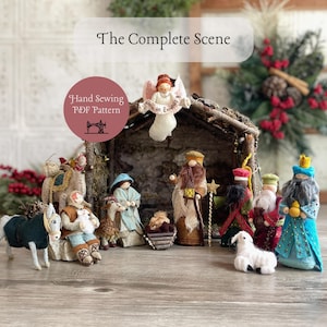 Tutoriel de couture complet pour crèche de Noël en feutre