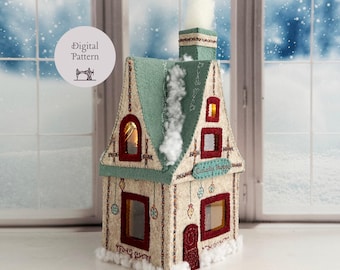 Dickens Winter Village Curiosity Shoppe Felt PDF Pattern