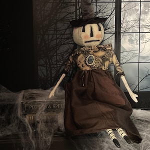 One of a Kind Handmade Halloween Ghost Pumpkin Figure Seasonal Decor
