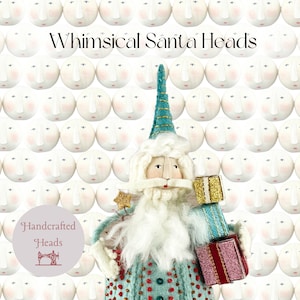 Whimsical Santa Christmas Ornament Completed Head