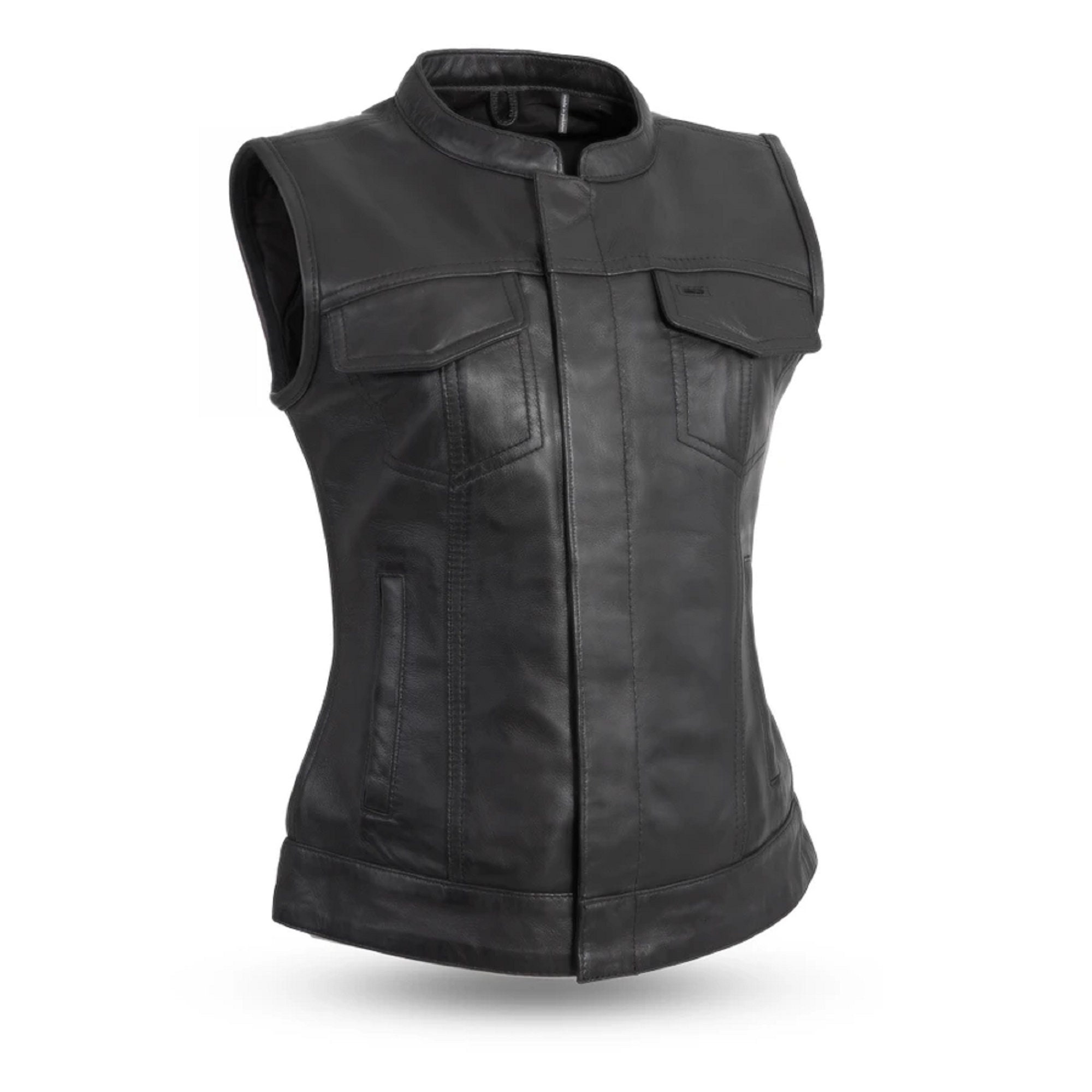 Womens Leather Vest Etsy Canada