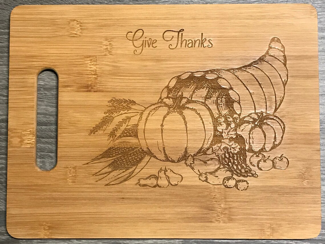 Laser Engraved Bamboo Cutting Boards Etsy