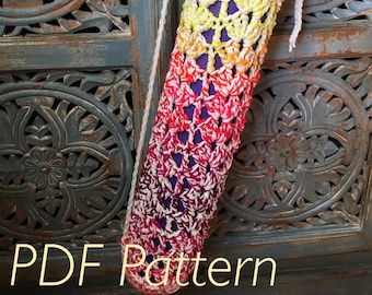 PDF PATTERN: Harmony Yoga Mat Bag, Yoga Mat Bag Crochet Pattern, Yoga Bag Crochet Pattern, Yoga Tote Crochet Pattern, Yoga Mat Bag Tote