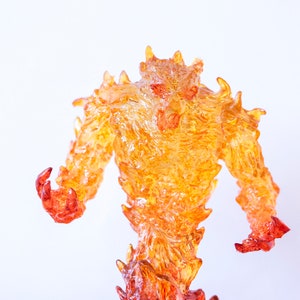 Large Fire Elemental painted mini