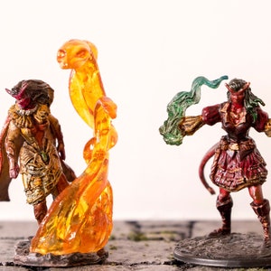 Female Tiefling Sorcerer painted mini