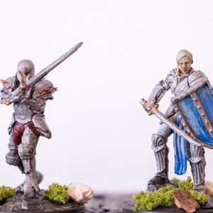 Female Fighter painted mini