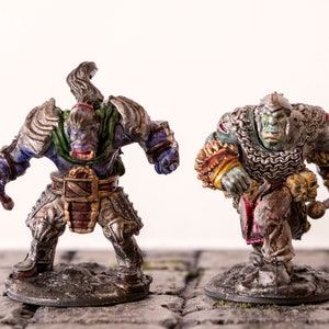 Orc warriors painted minis