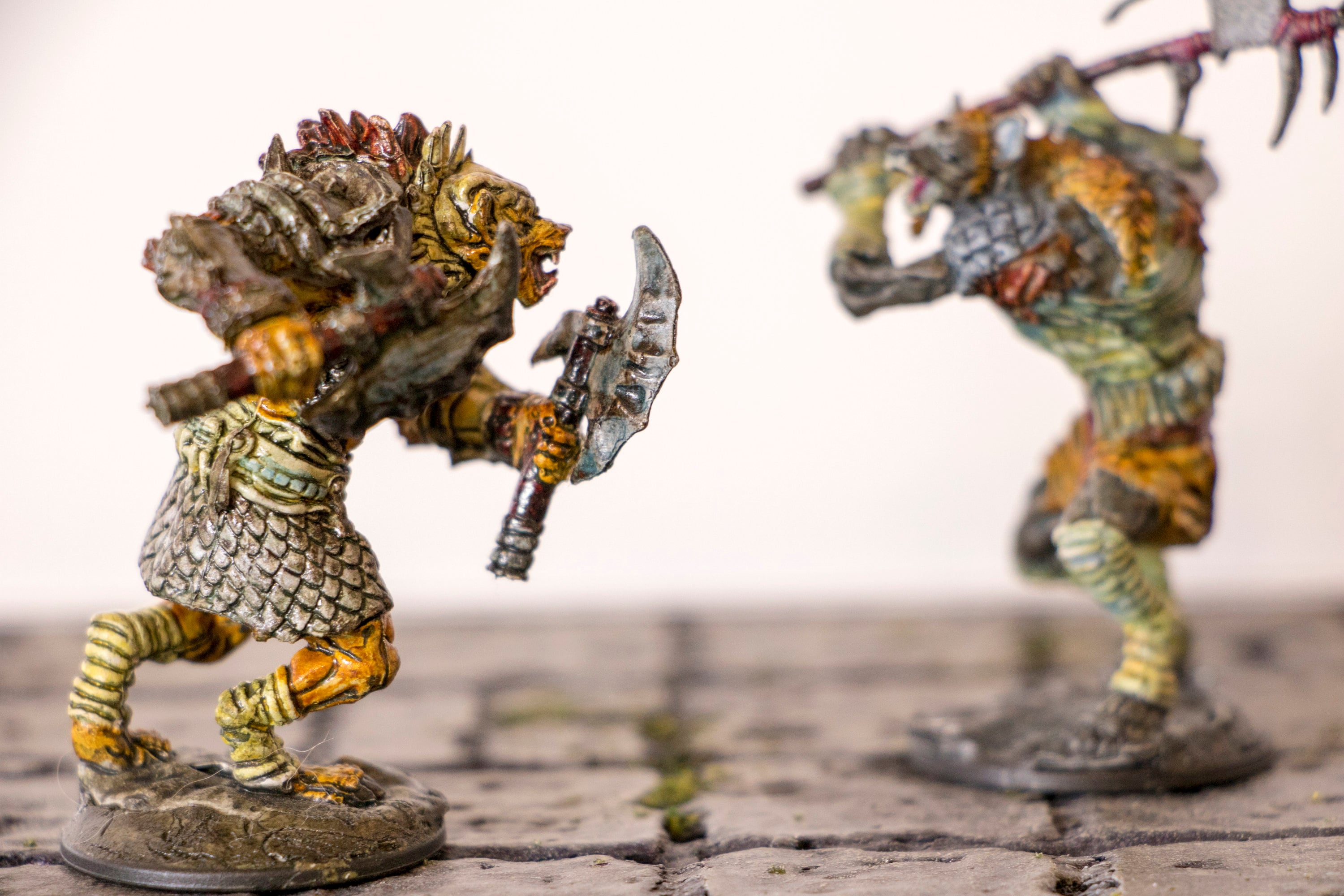 Miniatura Resina Bonegnasher Gnolls &ndash; Gilda Artigiana &ndash; Per Giochi Da Tavolo DnD