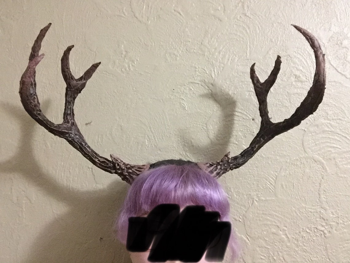 Custom Realistic Antlers Horns Cosplay Costume Renaissance Etsy