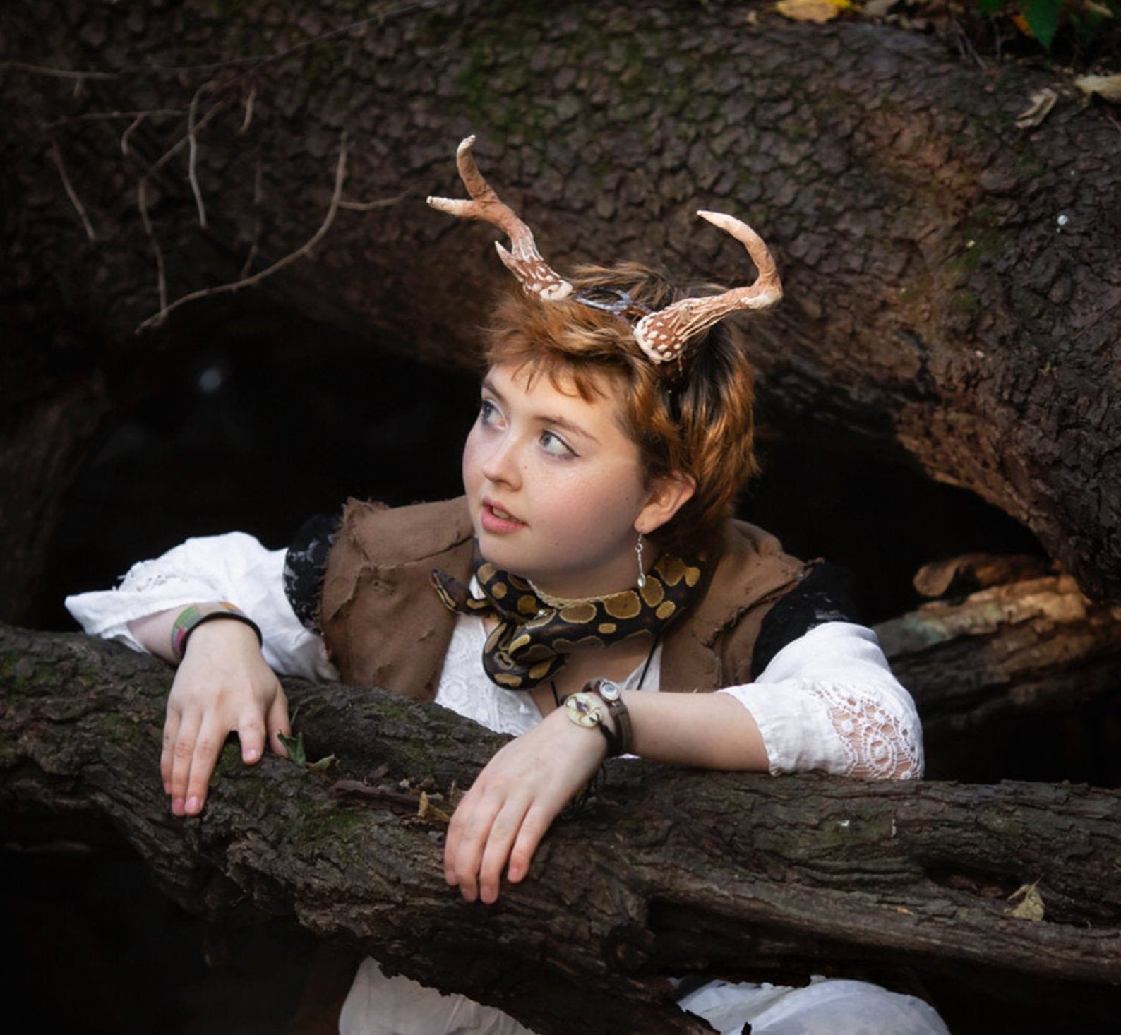 Custom Realistic Antlers Horns Cosplay Costume Renaissance Etsy