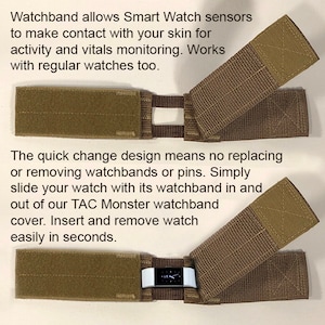 iWatch Apple Smartwatch/Watch Watchband Sports Tactical Cover Fits 99% of all Smartwatches and Traditional Watches Watch Strap image 9