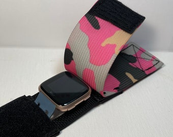 Pink Camo Tactical Smart Watch Cover - watch strap