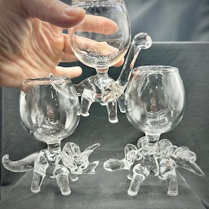 Dinosaur Tasting Glass | Handblown Art Glass